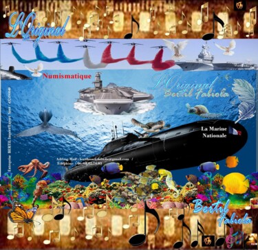 Digitale Kunst mit dem Titel "L’armée  Bleu Blanc…" von Marie Fabiola Bertil, Original-Kunstwerk, Digitale Fotografie Auf Ka…