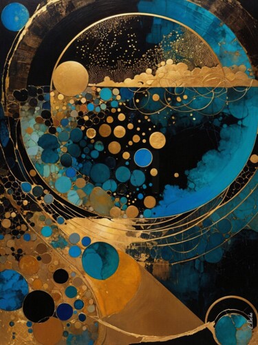 Peinture intitulée "ACUARIO 25" par L.Roche, Œuvre d'art originale, Acrylique Monté sur Autre panneau rigide