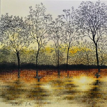 "Lumières du soir" başlıklı Tablo Nathalie Si Pié tarafından, Orijinal sanat, Akrilik Ahşap Sedye çerçevesi üzerine monte ed…