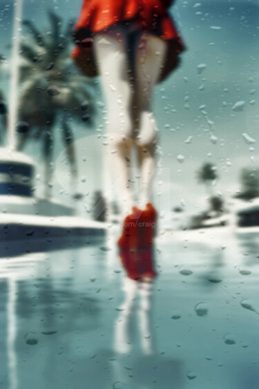 Fotografie getiteld "Rainy Days #14" door Craig Parker, Origineel Kunstwerk, Digitale fotografie Gemonteerd op Frame voor ho…