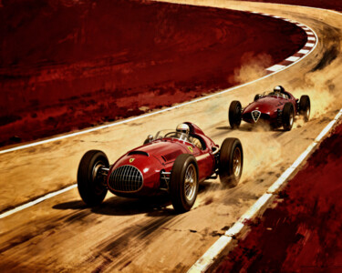 Vintage Race: Ferrari vs Alfa Romeo