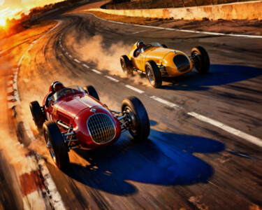 Alfa Romeo Racing at Sunset