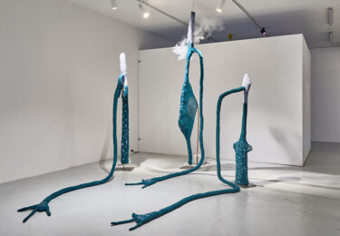 纺织艺术 标题为“Nous est en route p…” 由Madely Schott, 原创艺术品, 纺织纤维