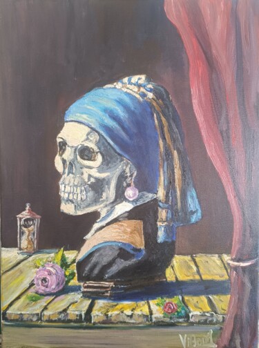 "Vanitas with a Pear…" başlıklı Tablo Vitalii Bondarenko (ViBond) tarafından, Orijinal sanat, Petrol