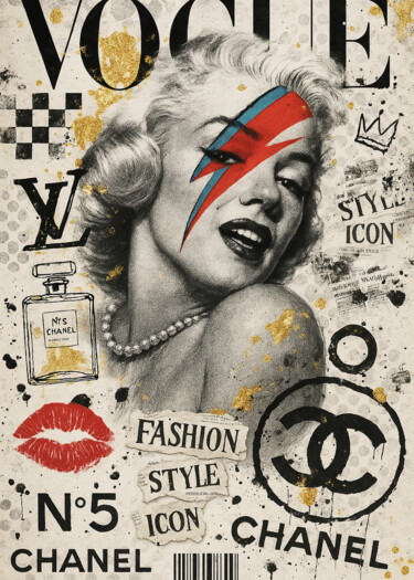 Отпечатки и Гравюры под названием "fashion" - Daveschloffi, Подлинное произведение искусства, Цифровая печать Установлен на…