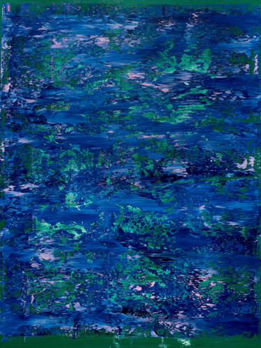 "Veil of Blue" başlıklı Tablo Nataliia Sydorova tarafından, Orijinal sanat, Petrol Ahşap Sedye çerçevesi üzerine monte edilm…