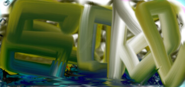Artes digitais intitulada "∆SORE∆ "Surfing On…" por A'Zo Hazo, Obras de arte originais, Trabalho Digital 2D
