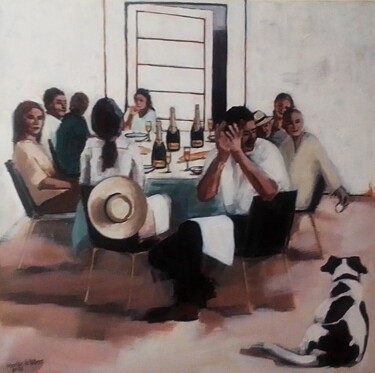 "Champagne Celebrati…" başlıklı Tablo Marittie- Martha Agnes (Id Name) De Villiers tarafından, Orijinal sanat, Akrilik Ahşap…