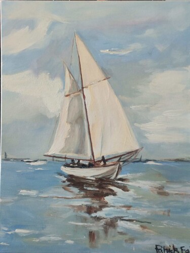 "Voile blanche" başlıklı Tablo Patrick Foi tarafından, Orijinal sanat, Petrol