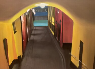 Peinture intitulée "Le passage Stockholm" par Gilbert Duchamp, Œuvre d'art originale, Acrylique Monté sur Châssis en bois