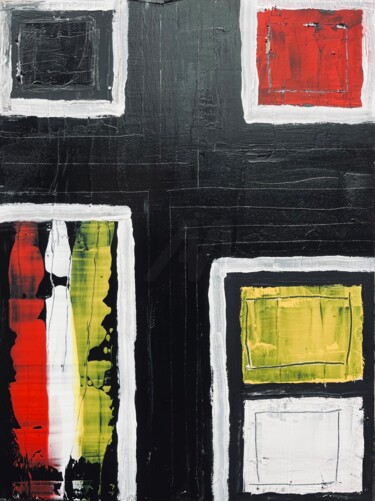 "# 1" başlıklı Tablo Davys Jeune tarafından, Orijinal sanat, Akrilik Ahşap panel üzerine monte edilmiş