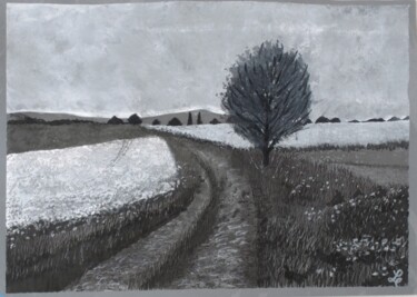 Tekening getiteld "L'arbre" door Tristan Ligen, Origineel Kunstwerk, Inkt