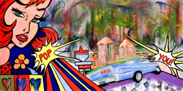 "Pop You! bridges po…" başlıklı Baskıresim John Lorne tarafından, Orijinal sanat, Akrilik