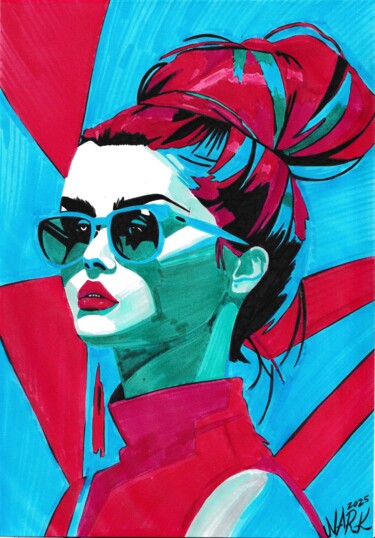 "Colorful personality" başlıklı Resim Nark Aymerich tarafından, Orijinal sanat, Işaretleyici