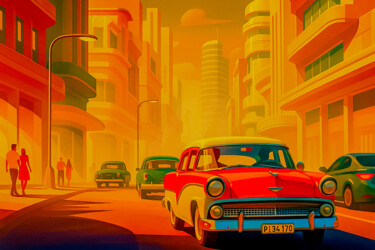 Digital Arts titled "Havana style" by Frederic Bos, Original Artwork, Manipulated Photography