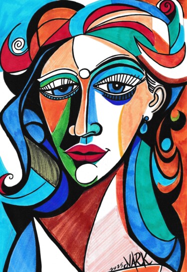 "Colorful distinction" başlıklı Resim Nark Aymerich tarafından, Orijinal sanat, Işaretleyici