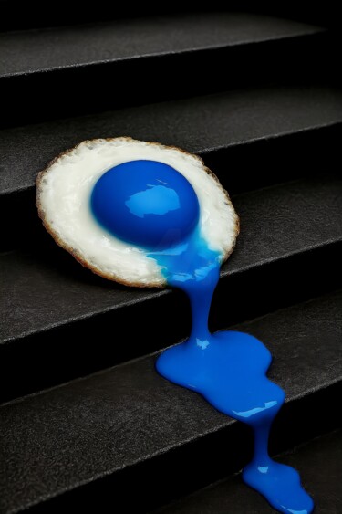 Arts numériques intitulée "Occhio di bue blu" par Spadoniartist, Œuvre d'art originale, Image générée par l'IA