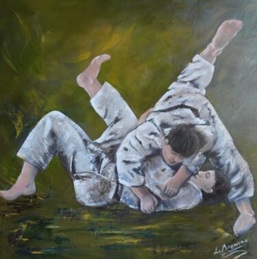 "Takedown" başlıklı Tablo Liana Brennan tarafından, Orijinal sanat, Petrol