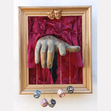 Sculpture intitulée "Master of the Apps" par Laurentiu Ilina, Œuvre d'art originale, Coulage Monté sur Châssis en bois