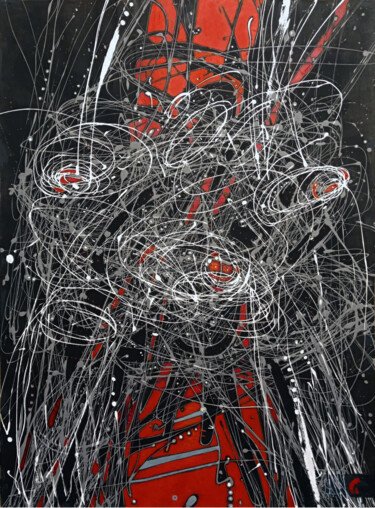 Картина под названием "The theory of chaos…" - Uladzimir Skryhanau, Подлинное произведение искусства, Акрил Установлен на ка…