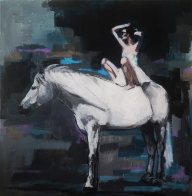 Картина под названием "Titan at rest" - Marittie- Martha Agnes (Id Name) De Villiers, Подлинное произведение искусства, Акри…