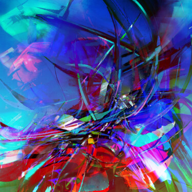 "MANÈGE (FÊTE FORAIN…" başlıklı Dijital Sanat Gérard Esquerre tarafından, Orijinal sanat, Dijital Resim Alüminyum üzerine mo…