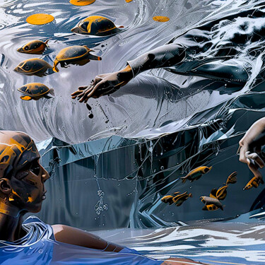 Arts numériques intitulée "a conceptual artist," par Jawek Kwakman, Œuvre d'art originale, Travail numérique 2D