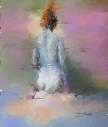 Painting titled "THE GOLDEN HOUR OF…" by Marina Fedorova, Original Artwork, Acrylic