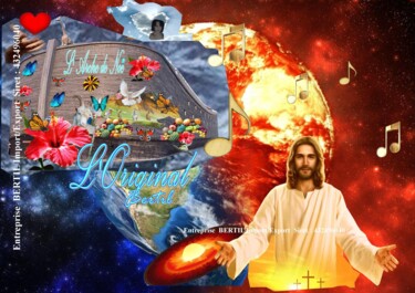 "Jésus-Christ et Noé…" başlıklı Dijital Sanat Marie Fabiola Bertil tarafından, Orijinal sanat, Dijital Fotoğrafçılık Karton…