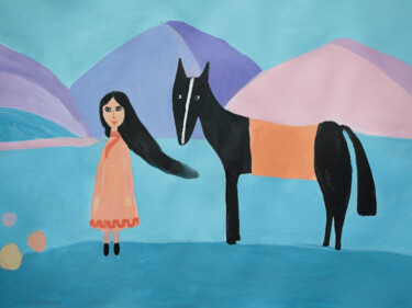 "Whimsical Worlds Co…" başlıklı Tablo Olya Moose tarafından, Orijinal sanat, Akrilik