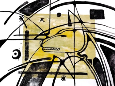 Dibujo titulada "Ancient Lines" por Darina Iliasova, Obra de arte original, Acrílico