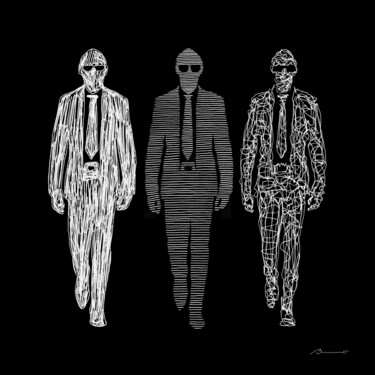 数字艺术 标题为“Minimalisme art con…” 由Bruno, 原创艺术品, 铅笔