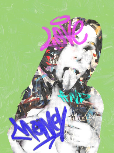 Artes digitais intitulada "#CL-01D" por V'Nian Purks, Obras de arte originais, colagem digital