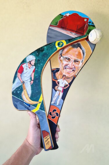 "Pala eta xistera" başlıklı Tablo Pyramid Van Damme tarafından, Orijinal sanat, Akrilik Ahşap panel üzerine monte edilmiş