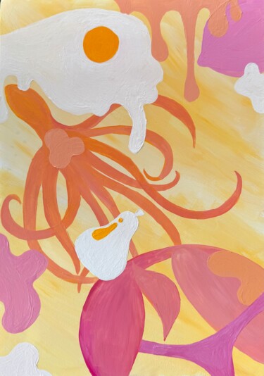 "Sunny Drip" başlıklı Tablo Katy Avery tarafından, Orijinal sanat, Akrilik