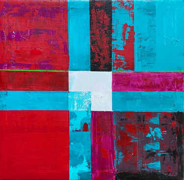 Peinture intitulée "Liebesbund-II" par Master Phago, Œuvre d'art originale, Acrylique Monté sur Châssis en bois