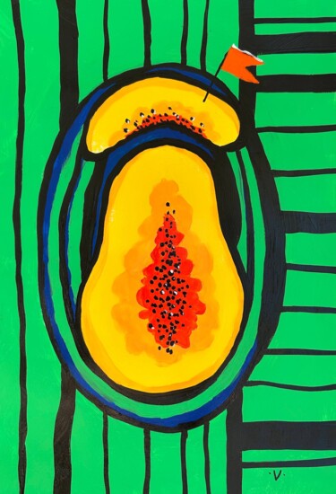 Painting titled "Original Abstract A…" by Vladlena Voss, Original Artwork, Acrylic