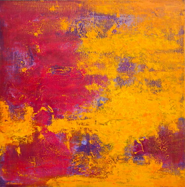 Peinture intitulée "Aspiration (92x92 c…" par Andrey Visokinsky, Œuvre d'art originale, Acrylique Monté sur Châssis en bois