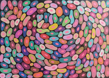 Painting titled "Organic Geometry n.…" by Veronika Demenko, Original Artwork, Acrylic