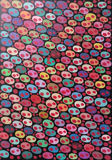 Painting titled "Organic Geometry n.…" by Veronika Demenko, Original Artwork, Acrylic