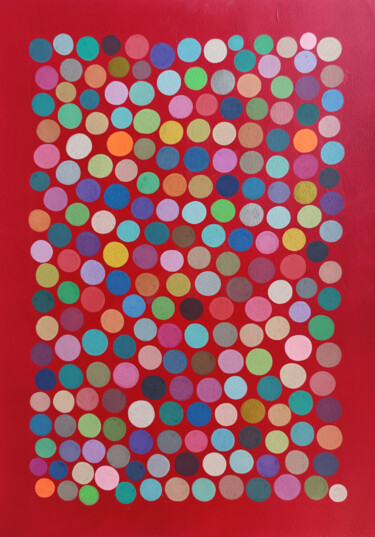 Painting titled "Organic Geometry n.…" by Veronika Demenko, Original Artwork, Acrylic