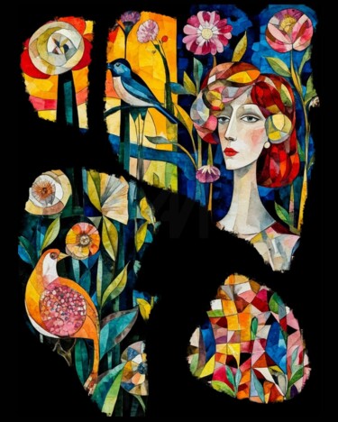 Arts numériques intitulée "Бн2" par Alya Veresk, Œuvre d'art originale, Peinture numérique