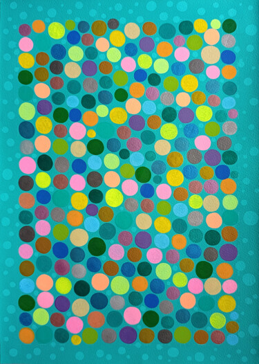 Painting titled "Organic Geometry n.…" by Veronika Demenko, Original Artwork, Acrylic