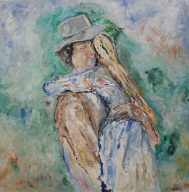 Peinture intitulée "Retrouvailles 1" par Karen Finkelstein, Œuvre d'art originale, Huile