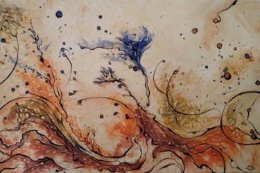 绘画 标题为“Spring” 由Claudio Dagrezio, 原创艺术品, 颜料 安装在木质担架架上