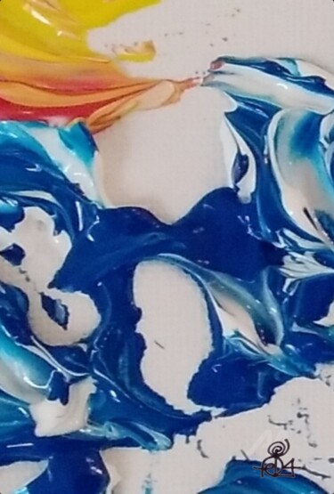 Peinture intitulée "Fiatidifuoco 24" par Federica Zanatta, Œuvre d'art originale, Tempera Monté sur Châssis en bois