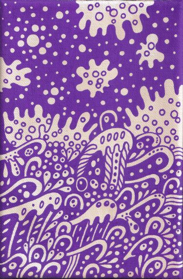 Ζωγραφική με τίτλο "Surreal Pattern n.90" από Veronika Demenko, Αυθεντικά έργα τέχνης, Ακρυλικό