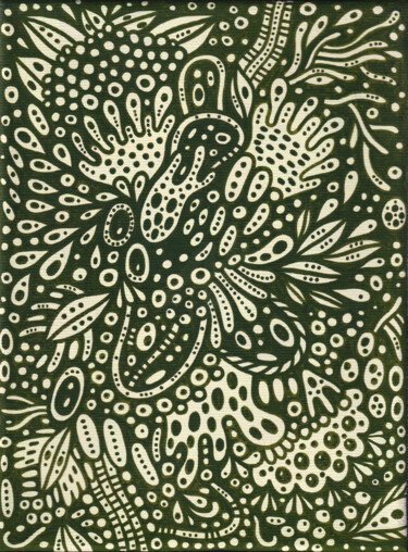 Ζωγραφική με τίτλο "Surreal Pattern n.92" από Veronika Demenko, Αυθεντικά έργα τέχνης, Ακρυλικό