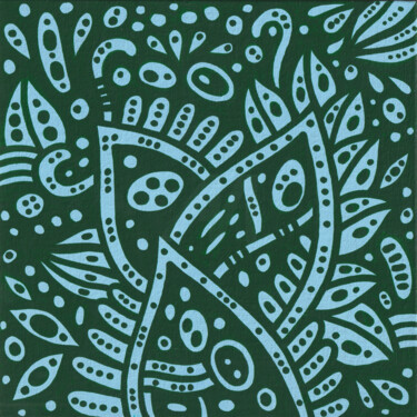 Ζωγραφική με τίτλο "Surreal Pattern n.96" από Veronika Demenko, Αυθεντικά έργα τέχνης, Ακρυλικό