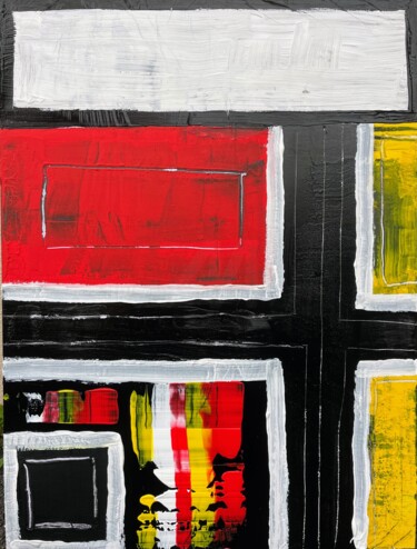 "# 4" başlıklı Tablo Davys Jeune tarafından, Orijinal sanat, Akrilik Ahşap panel üzerine monte edilmiş